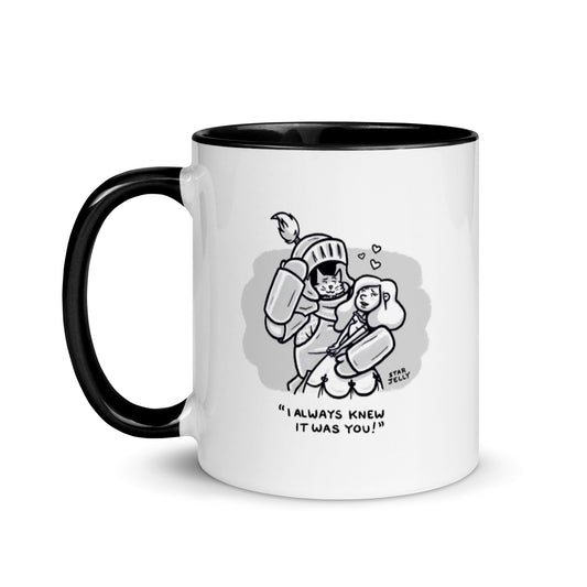 Cat Knight | Mug, Inside Color